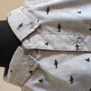 Molokai Surf Co. Shark Fin Button-down shirt